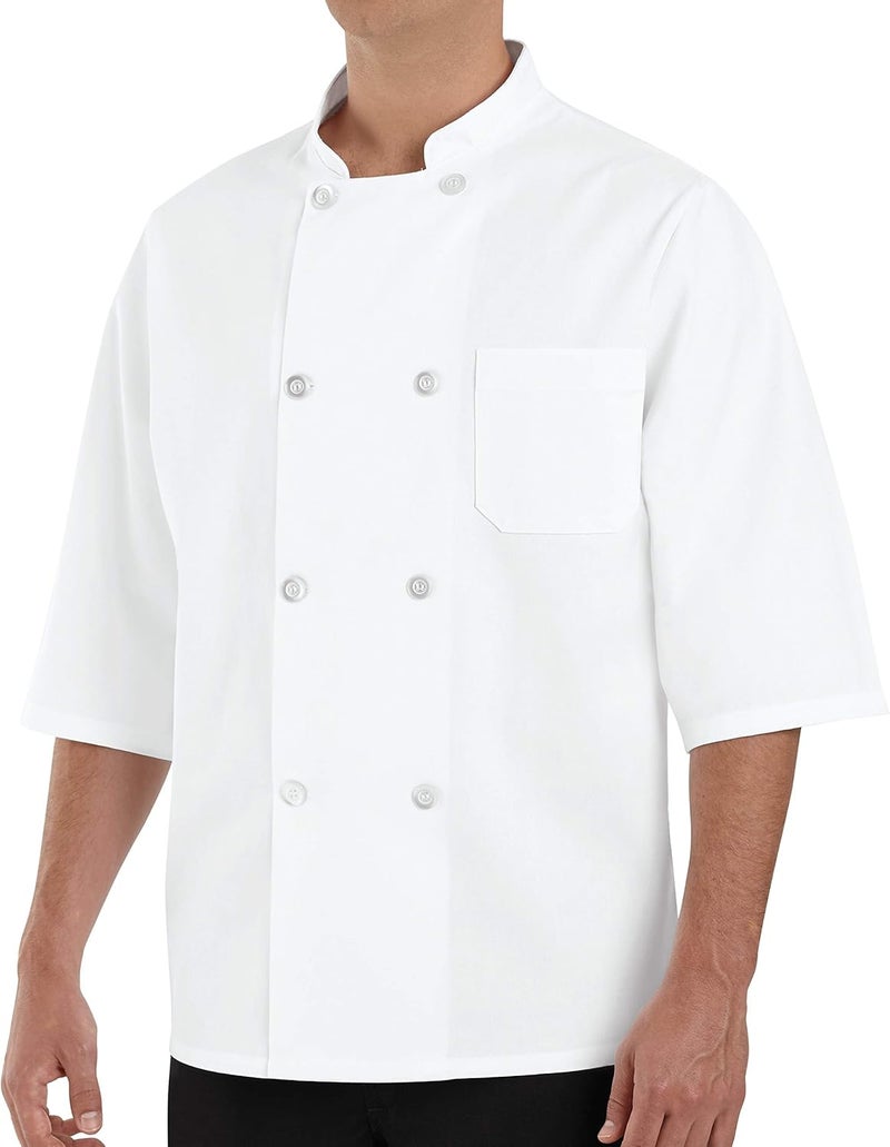 Chef Designs Men's 1/2 Sleeve Chef Coat - Image 1